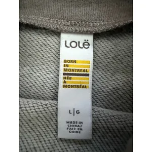 Lole Sleeveless Sweatshirt Tunic Women Large Gray Good Funnel Neck Pocket thumbnail 2