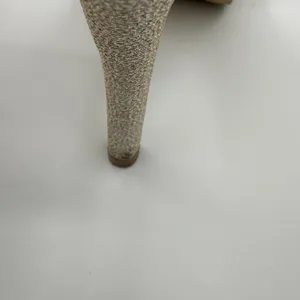 Badgley Mischka American Glamour Strappy Gold Rhinestone Embellished Heels Sz 10 thumbnail 6