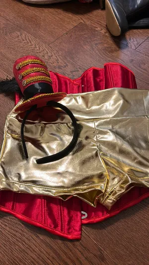 Lion Tamer Costume Red Size XS thumbnail 2