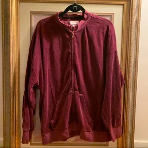 juicy couture velvet zip jacket bomper purple size S BD thumbnail 2