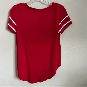 Hollister Easy T Red Spell-out‎ Hi Low T-Shirt thumbnail 6