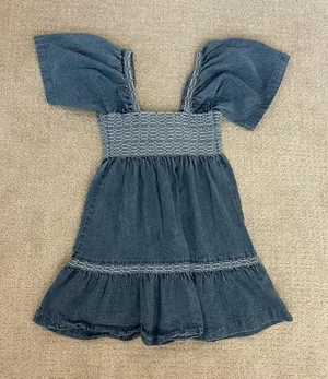 Free People Denim Babydoll Mini Dress Size XS! thumbnail 1