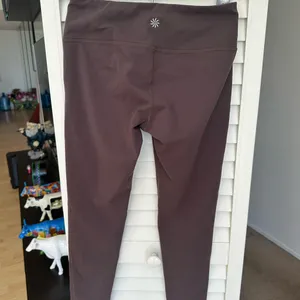 Athleta Brown High Rise Leggings S Side Pockets Athletic Yoga thumbnail 8