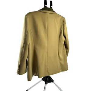 FrenchMauve Issac Layered Blazer Olive Green Oversized Lined Jacket Large thumbnail 2