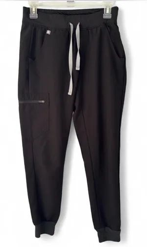 FIGS Zamora Jogger Scrub Pants Black Technical Collection XS Healthcare Nurse thumbnail 1