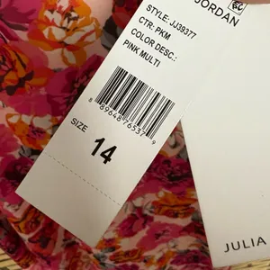 Julia Jordan Pink Floral Cutout Back Midi Dress Size 14‎ thumbnail 10