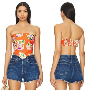 Rays for Days Ivy Top‎ Medium Tropical Hawaii Spring Summer Floral Maximalist thumbnail 2