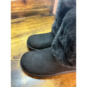 G By Guess Black Faux Fur Trim‎ Boots Size 6.5 thumbnail 4