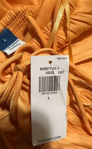 Old Navy Golden Aurora Shirred Satin Halter Top thumbnail 10