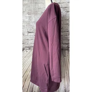 Merrell Womens Dress‎ M Long Sleeve Pull Over Casual Burgundy Minimal thumbnail 2
