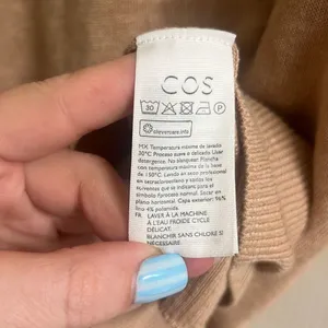 ✨COS Lightweight Linen Jumper Tan Sz Small Sweater✨ thumbnail 11