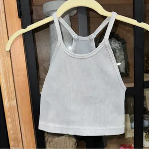FP Movement Happiness Runs Long Cropped Tank Top ribbed workout sports bra thumbnail 6