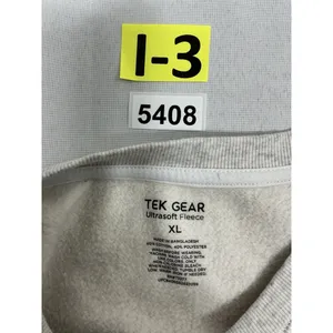 Womans Tek Gear Ultra Soft Pullover Fleece Sweatshirt XL Gray Crew Neck thumbnail 3
