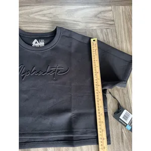 Alphalete Woman’s ELMTS Short SLEEVE Crop Size Small, Black thumbnail 10