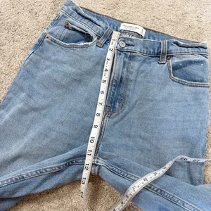 Abercrombie & Fitch The 90s Slim Straight Ultra High Rise Criss Cross 28/6L thumbnail 12