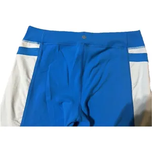 Lululemon Sz 10 Heat It Up Crop Beach Blanket Blue Run Cross Fit Gym Summer Yoga thumbnail 8