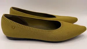 Vivaia Aria Pointed Toe Knit Flats Chartreuse Green Womens Size EU 40/ US 9.5 thumbnail 1