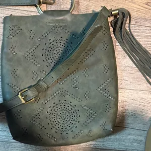 Anthropologie Olive Green Designer Bag thumbnail 5