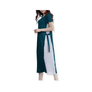 New Womens Deenrsee Holiday Chiffon Side Dress - Sz M thumbnail 2