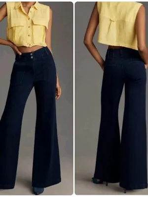 Anthropologie MAEVE The Naomi High-Rise Wide-Leg Jeans thumbnail 2