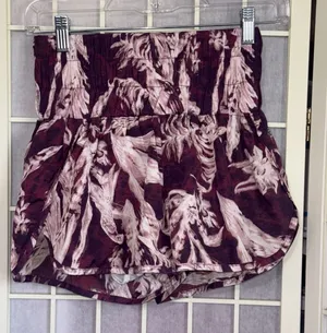 Free People FP Movement Floral Hi Rise Running Athleisure Gym‎ Shorts Size XS thumbnail 1