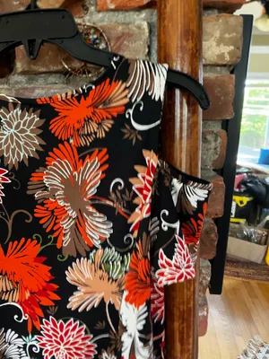 Cold Shoulder Flower Print Dress Size Sp thumbnail 5