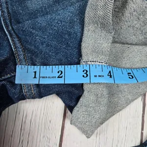 Arizona Jeans Co Size 2 High Rise Curvy Midi Denim Shorts‎ Distressed Cuffed thumbnail 8