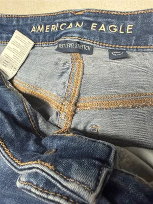 American Eagle Outfitters Indigo Flare Wide-Leg Jeans thumbnail 9