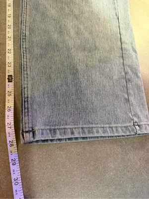Halara Womens Denim Straight leg Jeans Size L large Light Wash 5-Pocket thumbnail 7
