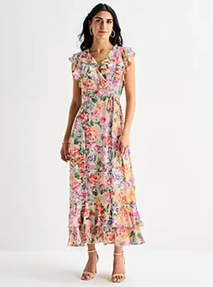 Melonie T Womens Sleeveless Floral Maxi Dress thumbnail 4
