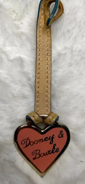 Vintage DOONEY & BOURKE Heart key fob bag charm thumbnail 1