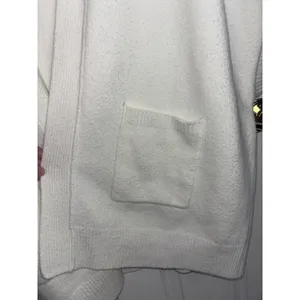 Aerie White unREAL Cape Cardigan Pockets Short Sleeves Oversized Cozy Medium thumbnail 4
