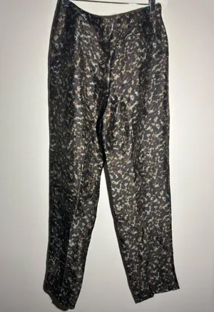 GIORGIO ARMANI Silk Blend Leopard Dress Pants thumbnail 3