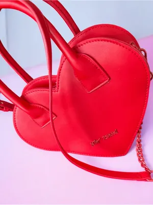 Red Heart Crystal-Embellished Women’s Handbag by Betsey Johnson thumbnail 1