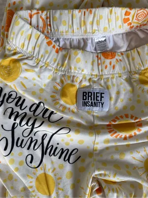 "You Are My Sunshine" Women's Pajama Pants - Yellow & Orange thumbnail 2