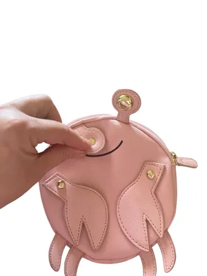 Betsey Johnson Pink Crab Wristlet Purse Coin purse coastsl whimsical dopamine thumbnail 6