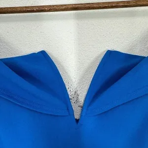 Lulus Size‎ XL Cobalt Blue Off the Shoulder Plunge Wide Leg Jumpsuit NWT Wedding thumbnail 10