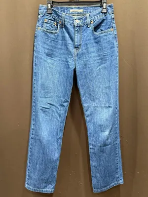 Levi's Women's Low Pro Straight Blue Jeans, Size 26 thumbnail 1