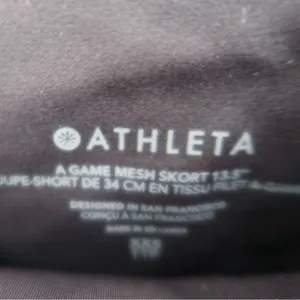 COPY - Athleta A Game Mesh Black Skort thumbnail 4