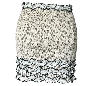 Elliatt Muse Cream Cheetah Animal Print Ruffled Bodycon Mini Skirt Womens Medium thumbnail 5