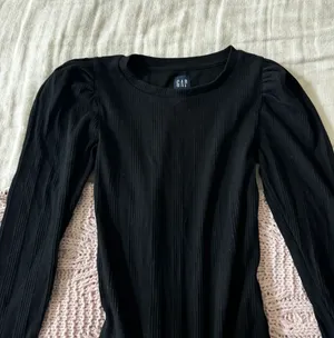 Black Ribbed Longsleeve Bodysuit  thumbnail 4