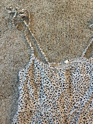 SheIn White and Black Leopard Dress thumbnail 3