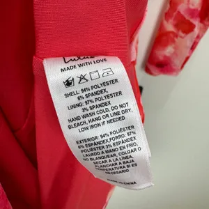 Lulus Dasia Pink and Red Abstract Print Mesh Cutout Midi Dress Large NWT thumbnail 10