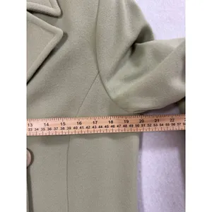 Talbots Sage Green Wool Cashmere Blend Double Breasted Pea Coat Size 4 Italian thumbnail 8