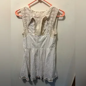 Free People Water Lily mirror mini dress crochet size‎ 2 lined thumbnail 7