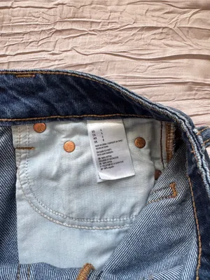 American Eagle Outfitters Dark Blue Distressed Denim Skort thumbnail 4