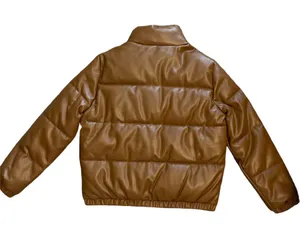 Brown Puffer Jacket Size L thumbnail 2