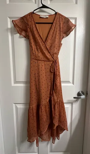 Abercrombie Orange Dress thumbnail 1