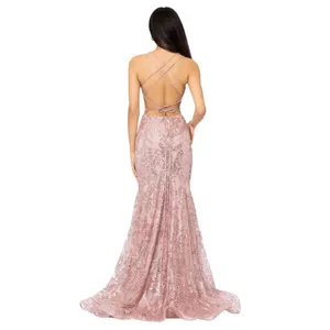 Blondie Nites Juniors Glitter Sequined Corset-Bodice Gown 3960BN Rose Pink 13 thumbnail 7