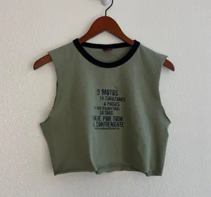 Cotton American Vintage Cropped Tank Top thumbnail 2